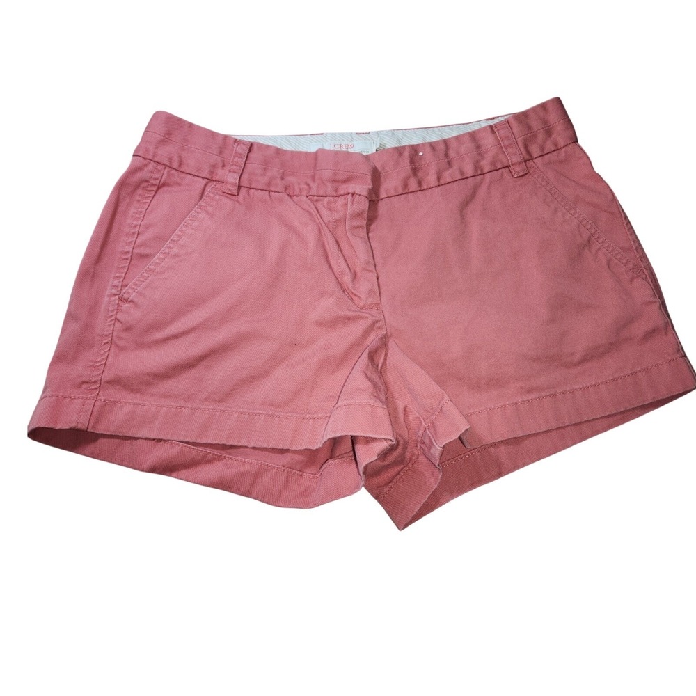 J. CREW Chino Shorts Women 8 Cotton Preppy Beachy Casual Coastal Vacation Cruise